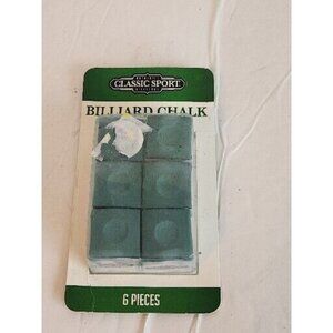 Classic Sport Pool cue Billiard Premium Quality CHALK - 6 Pieces New